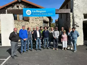 Visite de chantier par la Région Auvergne Rhône Alpes